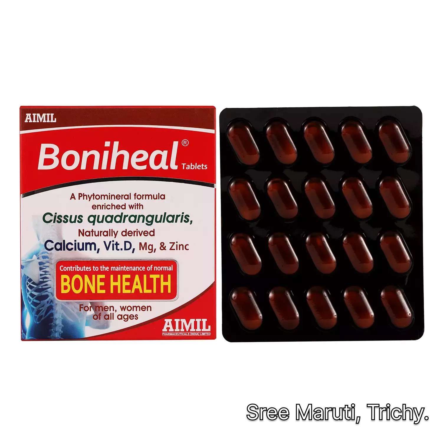 Boniheal tablets – bone-strengthening and fracture-healing supplement.