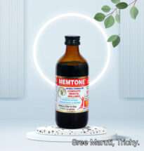 Memtone Syrup bottle promoting memory enhancement and focus.