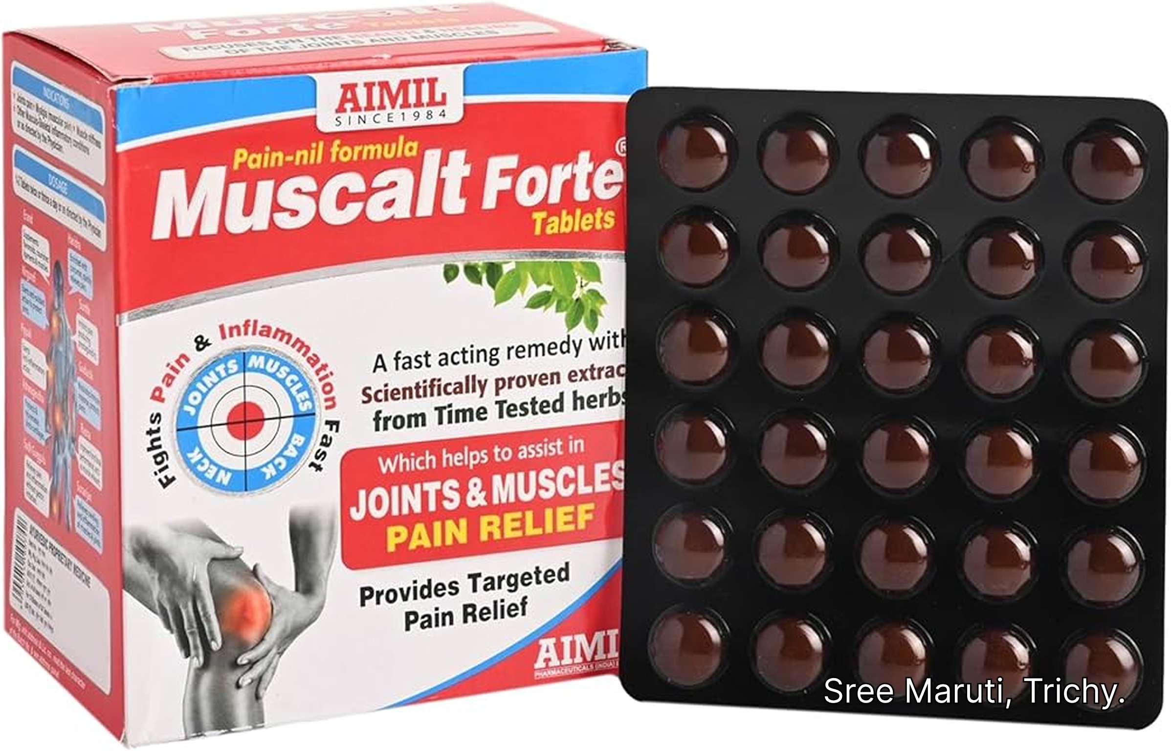 Muscalt Forte Tablets – Ayurvedic tablets for joint pain, muscle stiffness, and inflammation.