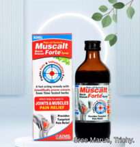 Muscalt Forte Syrup for muscle pain, joint stiffness, and Ayurvedic inflammation relief.