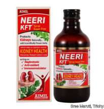 Neeri KFT Syrup bottle and box for kidney detox and urinary health.