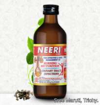 Neeri Syrup bottle for kidney stones, UTI, burning urination, and urinary detox.