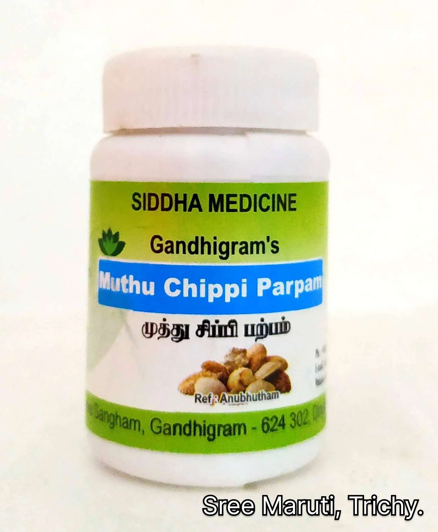 “Muthuchippi Parpam Siddha mineral medicine for calcium and bone strength”