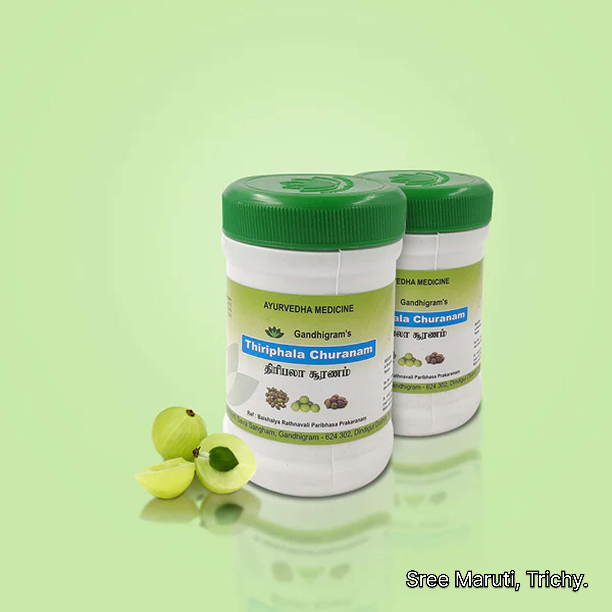 Thiripala Chooranam herbal powder with Siddha herbs.