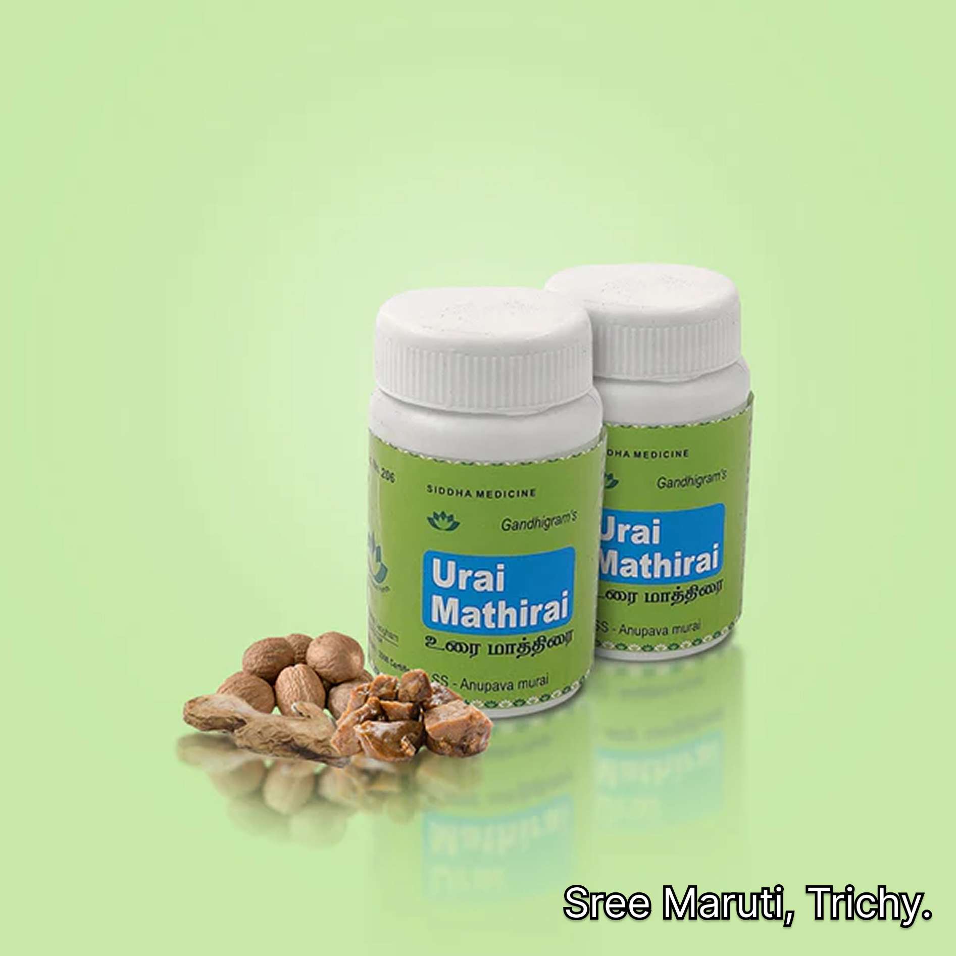 “Urai Mathirai Siddha herbal tablet for sore throat and cough relief”